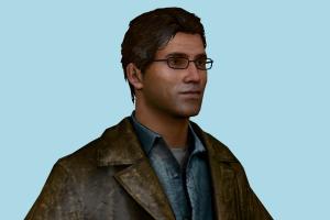 Harry Mason Silent-Hill, man, male, boy, people, human, xna, characters, rigged